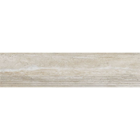 Stopnica Podłogowa Travertino 119,8x29,6 gr. 8mm Tubądzin