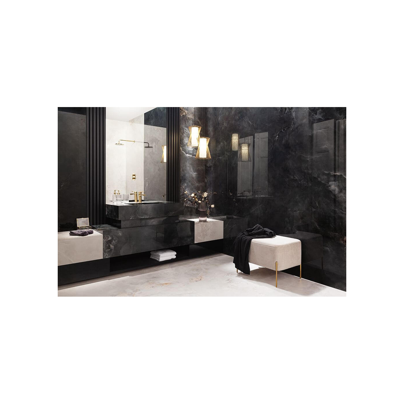 Płytka Podłogowa Aquamarine Black Poler 274,8x119,8 Tubądzin Płytka Podłogowa Aquamarine Black Poler 274,8x119,8 Tubądzin