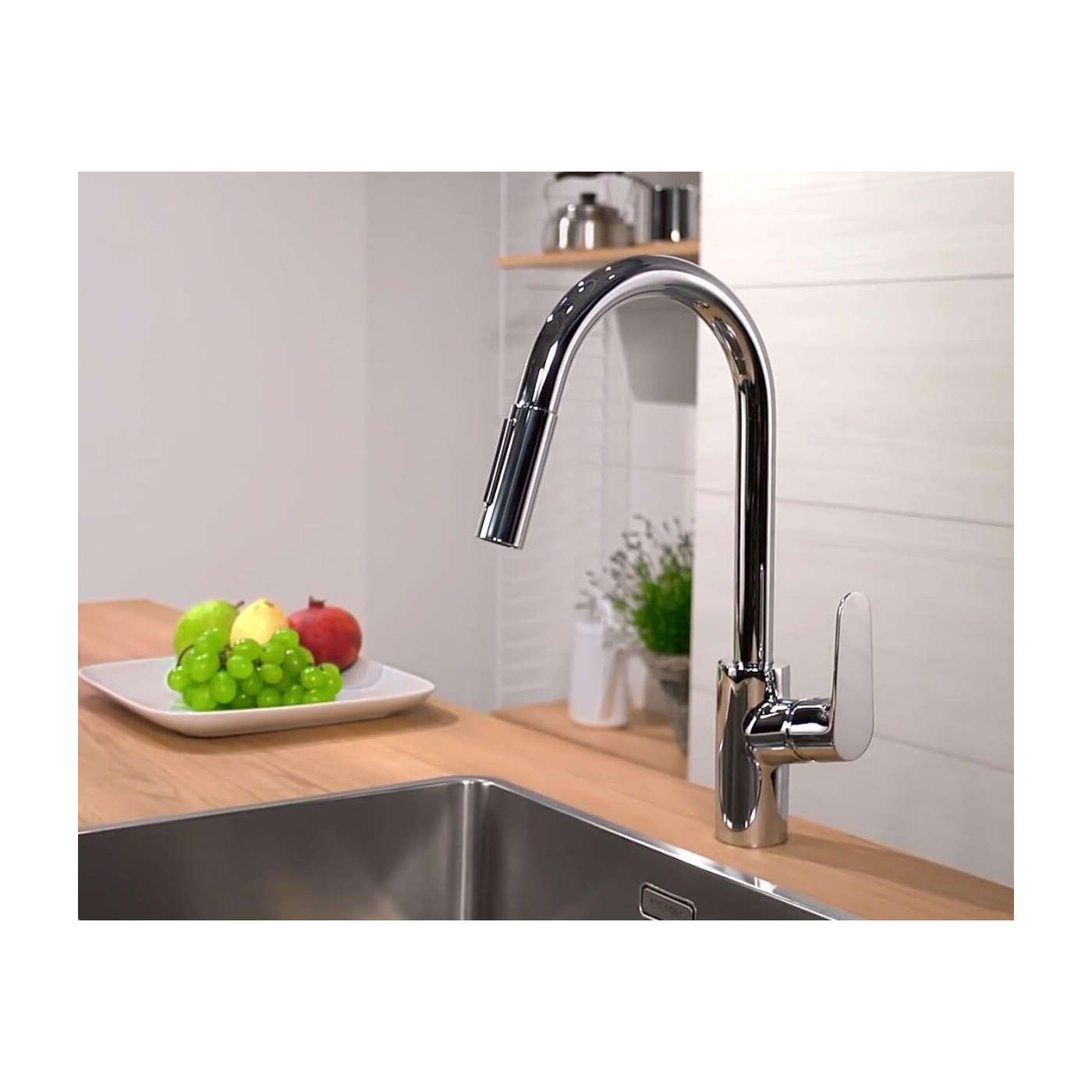 Bateria Zlewozmywakowa Focus Z Wyciąganą Wylewką 31815000 Hansgrohe Bateria Zlewozmywakowa Focus Z Wyciąganą Wylewką 31815000 Hansgrohe