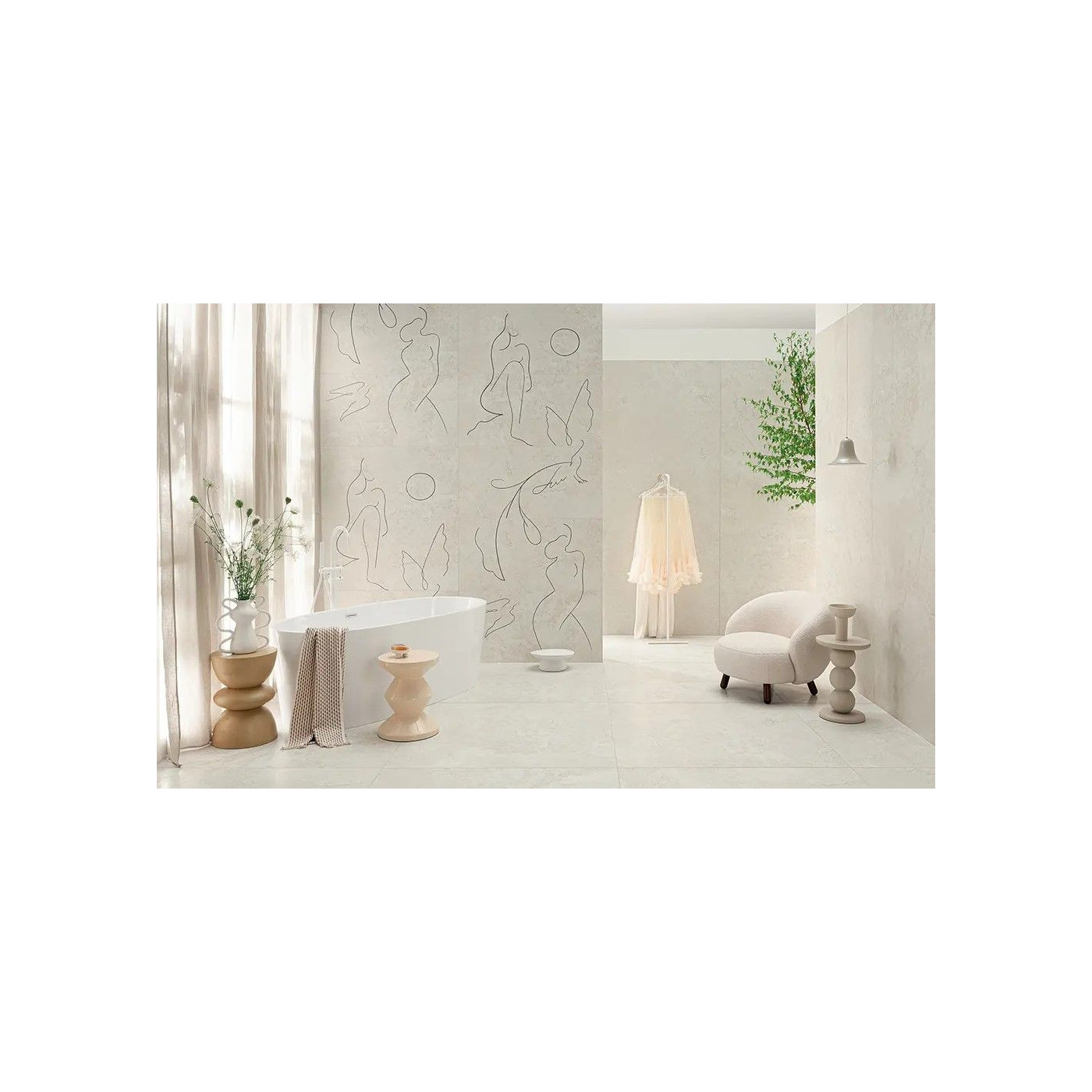 Płytka Podłogowa Teri Ivory 119,8x59,8 Satyna Str. Tubądzin Płytka Podłogowa Teri Ivory 119,8x59,8 Satyna Str. Tubądzin