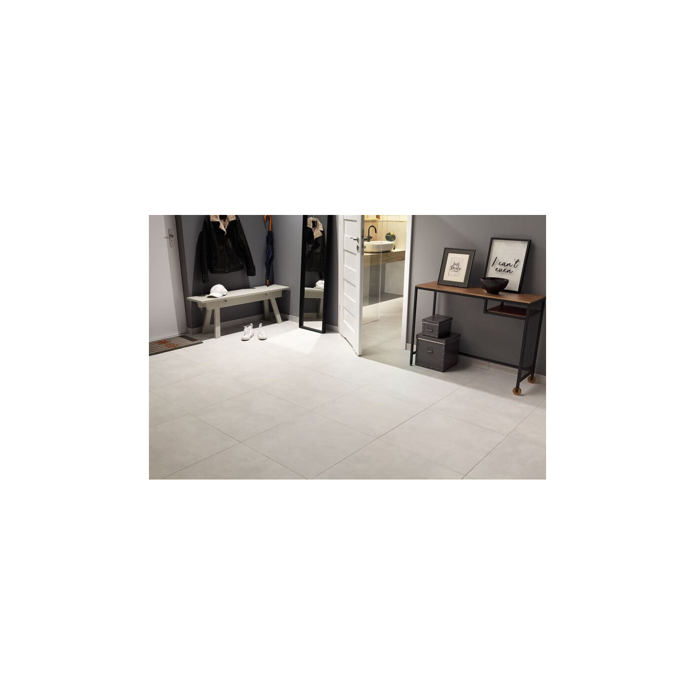 Płytka Gresowa Entina Grey Mat 59,8x59,8 Tubądzin Domino gr. 10mm Płytka Gresowa Entina Grey Mat 59,8x59,8 Tubądzin Domino gr. 10mm