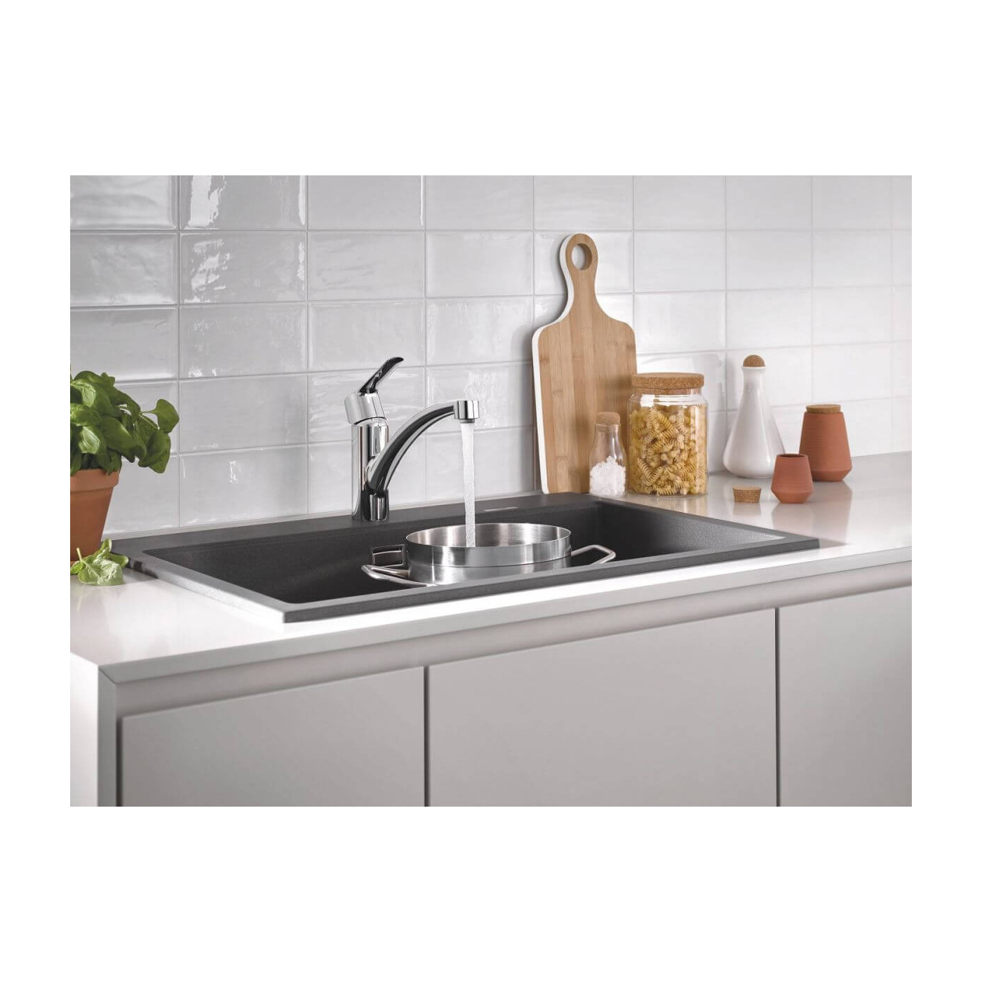 Jednouchwytowa Bateria Zlewozmywakowa Start FastFixation Chrom Ze Stałą Wylewką 30530002 Grohe Jednouchwytowa Bateria Zlewozmywakowa Start FastFixation Chrom Ze Stałą Wylewką 30530002 Grohe