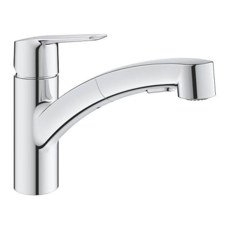 Jednouchwytowa Bateria Zlewozmywakowa Start FastFixation Chrom Z Wyciąganą Wylewką 30531001 Grohe