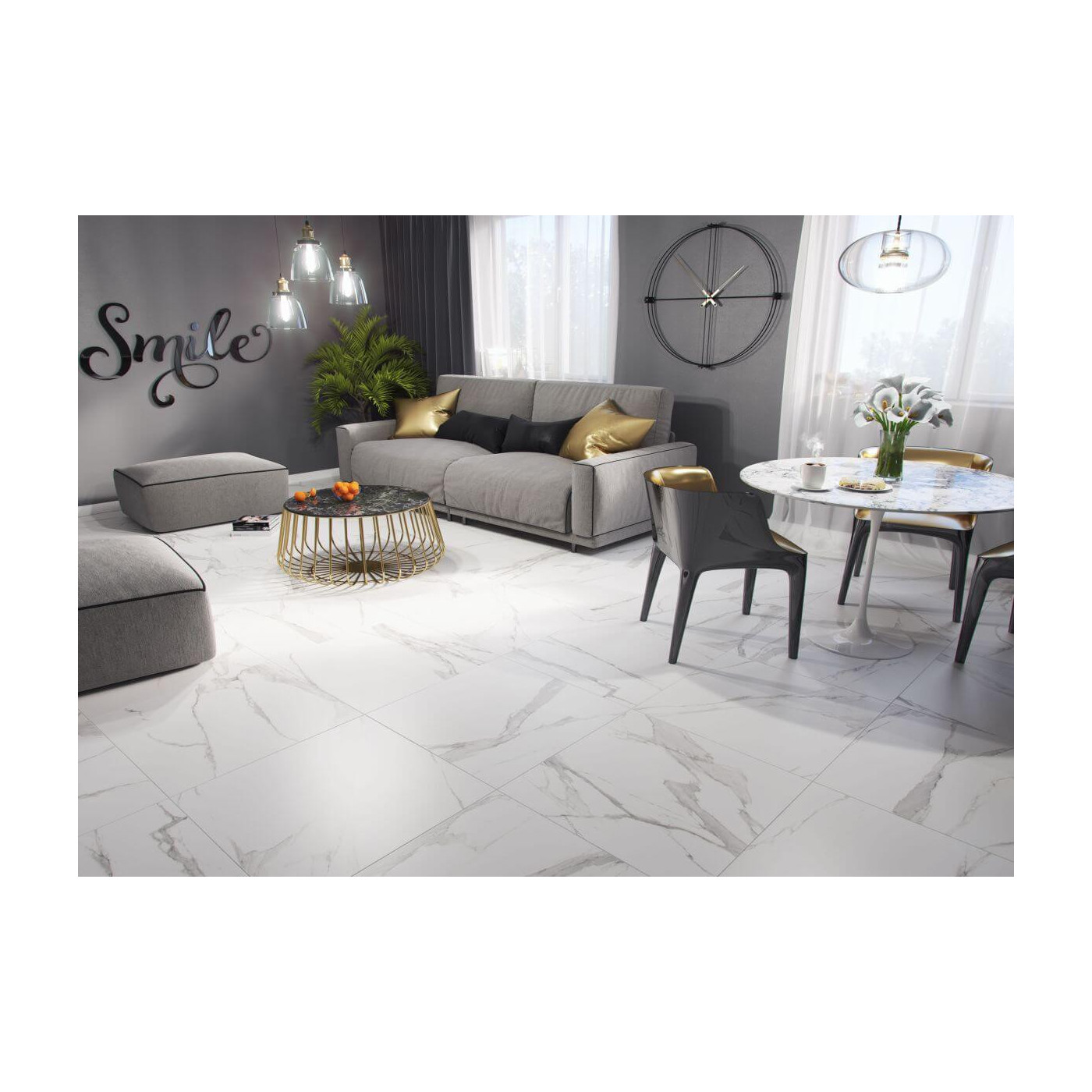 Płytka Podłogowa Bonella White 59,8x59,8 Tubądzin Domino Płytka Podłogowa Bonella White 59,8x59,8 Tubądzin Domino