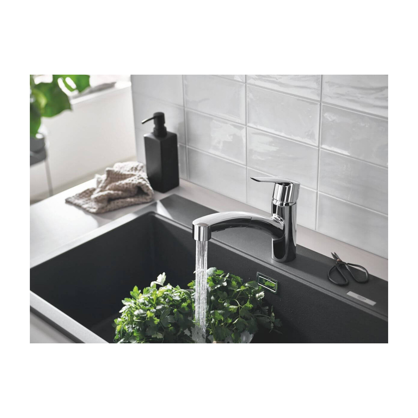 Jednouchwytowa Bateria Zlewozmywakowa Start FastFixation Chrom Z Wyciąganą Wylewką 30531001 Grohe Jednouchwytowa Bateria Zlewozmywakowa Start FastFixation Chrom Z Wyciąganą Wylewką 30531001 Grohe