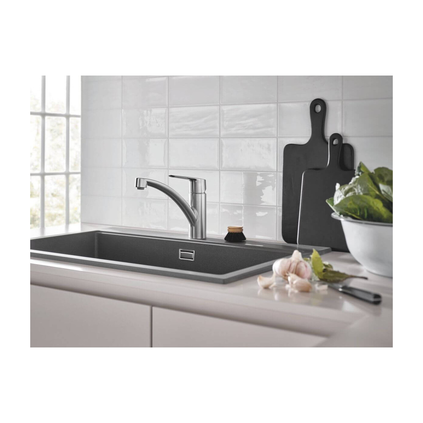 Jednouchwytowa Bateria Zlewozmywakowa Start FastFixation Stal Nierdzewna 30531DC1 Grohe Jednouchwytowa Bateria Zlewozmywakowa Start FastFixation Stal Nierdzewna 30531DC1 Grohe