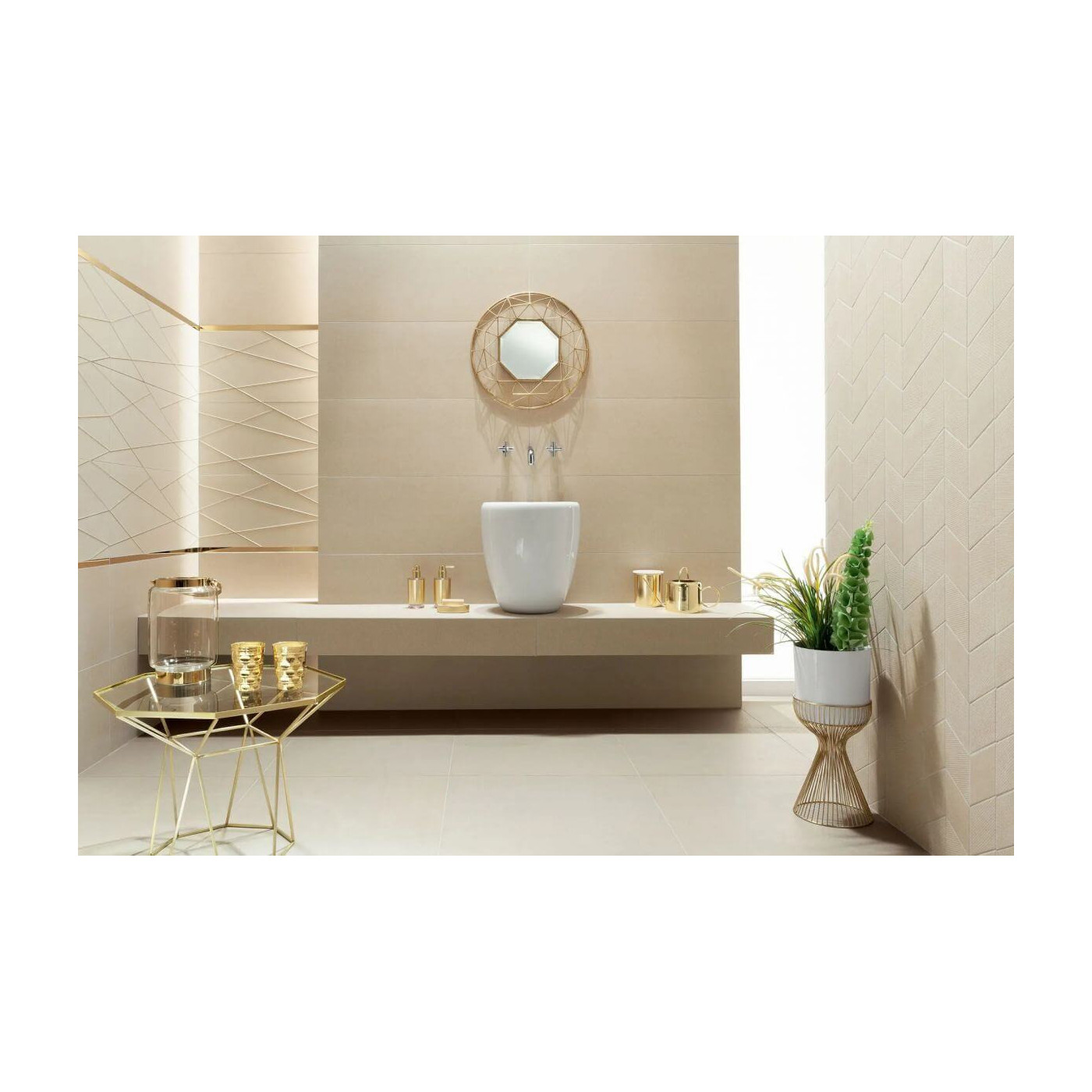 Płytka Ścienna House of Tones Beige 89,8x32,8 Tubądzin Płytka Ścienna House of Tones Beige 89,8x32,8 Tubądzin