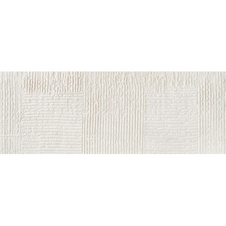 Płytka ścienna Grunge White STR 32,8x89,9 Tubądzin