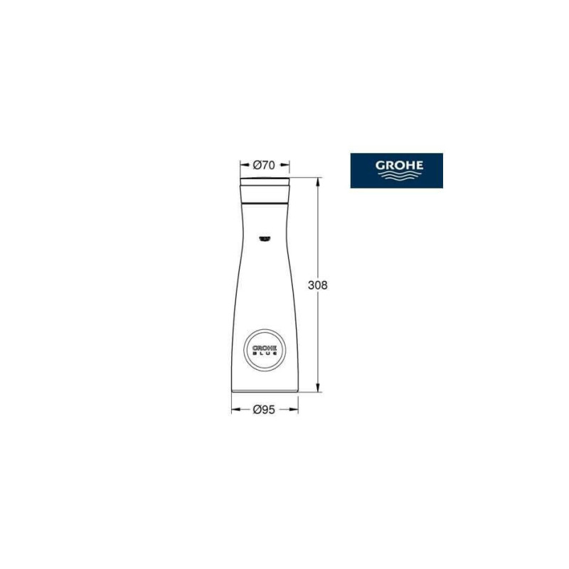 Szklana Karafka GROHE Blue 40405001 Grohe Szklana Karafka GROHE Blue 40405001 Grohe