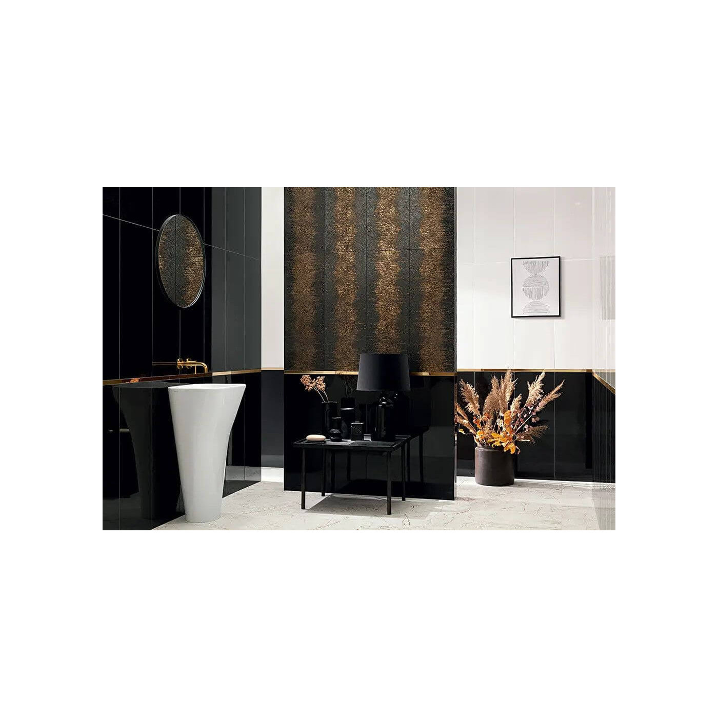 Płytka Ścienna Stardust Black Połysk 32,8x89,8 Tubądzin Płytka Ścienna Stardust Black Połysk 32,8x89,8 Tubądzin