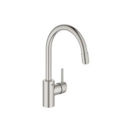 Jednouchwytowa Bateria Zlewozmywakowa Concetto Stal Nierdzewna 32663DC3 Grohe
