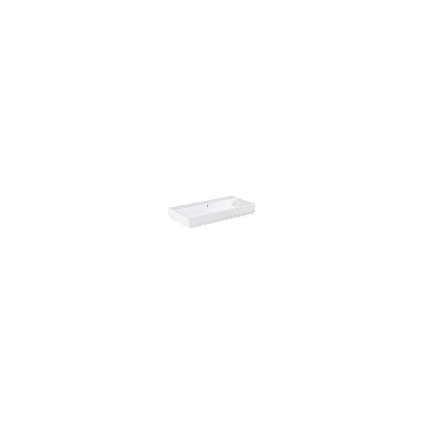 Umywalka Wisząca 100 cm Cube Ceramika Biel Alpejska 3938600H Grohe Umywalka Wisząca 100 cm Cube Ceramika Biel Alpejska 3938600H Grohe