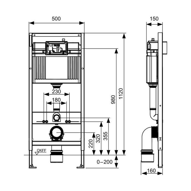 Stelaż Podtynkowy Do WC Base Wsporniki TCSIT9400407+1920773 Tece Stelaż Podtynkowy Do WC Base Wsporniki TCSIT9400407+1920773 Tece