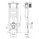 Stelaż Podtynkowy Do WC Eco Box T07B-5113-0251 Fluidmaster Stelaż Podtynkowy Do WC Eco Box T07B-5113-0251 Fluidmaster