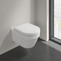 Miska WC Wisząca Bezrantowa Architektura 53x37 Z Deską Wolnoopadającą 4694HR01 Villeroy&Boch Miska WC Wisząca Bezrantowa Architektura 53x37 Z Deską Wolnoopadającą 4694HR01 Villeroy&Boch