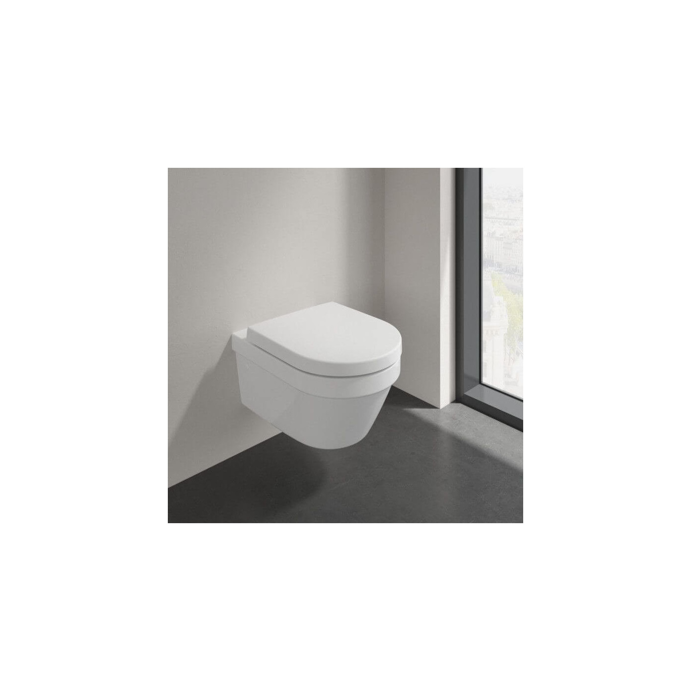Miska WC Wisząca Bezrantowa Architektura 53x37 Z Deską Wolnoopadającą 4694HR01 Villeroy&Boch Miska WC Wisząca Bezrantowa Architektura 53x37 Z Deską Wolnoopadającą 4694HR01 Villeroy&Boch