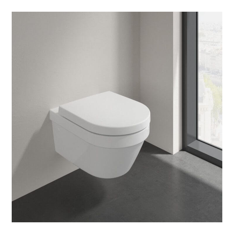 Miska WC Wisząca Bezrantowa Architektura 53x37 Z Deską Wolnoopadającą 4694HR01 Villeroy&Boch Miska WC Wisząca Bezrantowa Architektura 53x37 Z Deską Wolnoopadającą 4694HR01 Villeroy&Boch