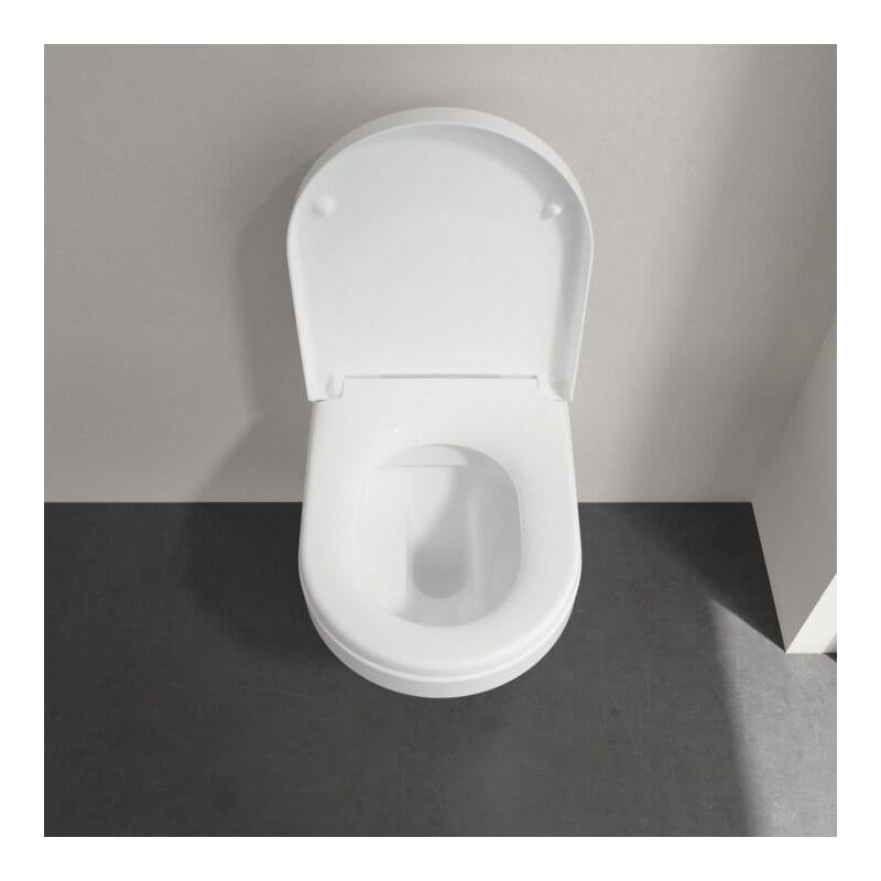 Miska WC Wisząca Bezrantowa Architektura 53x37 Z Deską Wolnoopadającą 4694HR01 Villeroy&Boch Miska WC Wisząca Bezrantowa Architektura 53x37 Z Deską Wolnoopadającą 4694HR01 Villeroy&Boch
