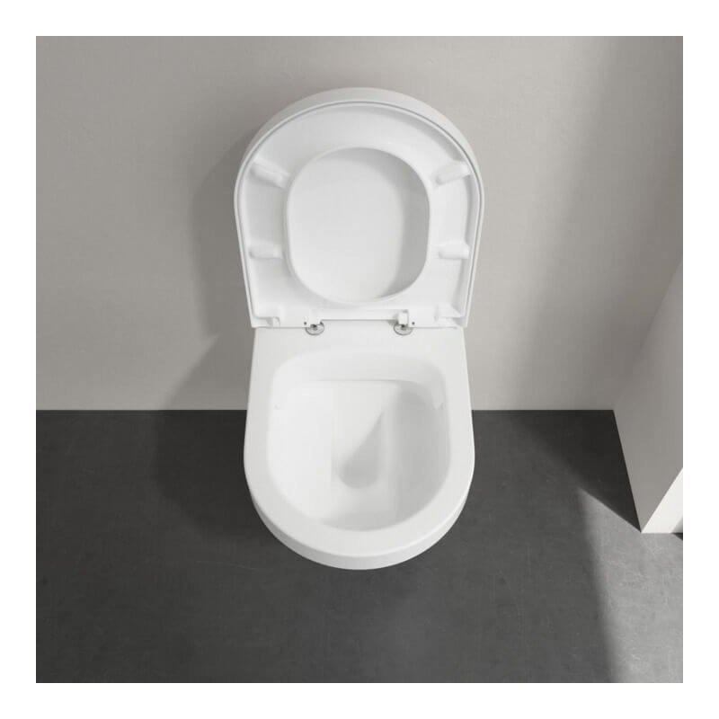 Miska WC Wisząca Bezrantowa Architektura 53x37 Z Deską Wolnoopadającą 4694HR01 Villeroy&Boch Miska WC Wisząca Bezrantowa Architektura 53x37 Z Deską Wolnoopadającą 4694HR01 Villeroy&Boch