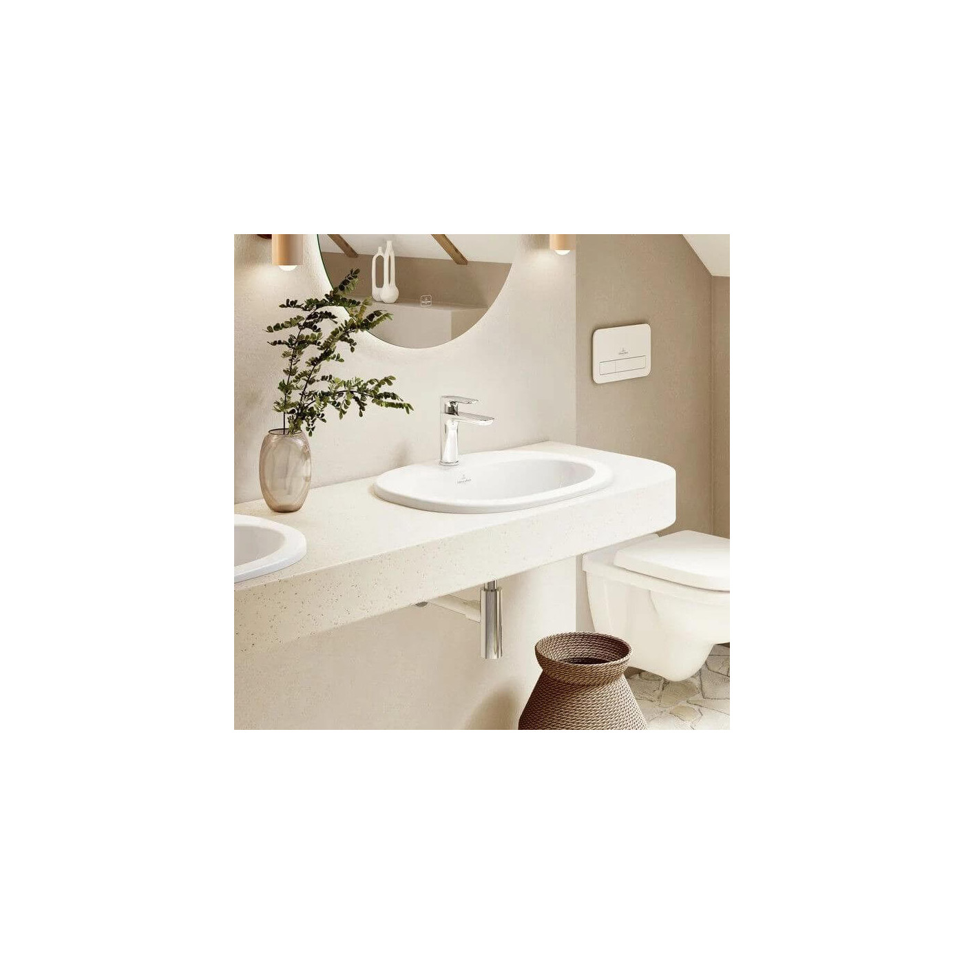 Umywalka Wpuszczana W Blat O.Novo 56x40,5 41615601 Villeroy&Boch Umywalka Wpuszczana W Blat O.Novo 56x40,5 41615601 Villeroy&Boch