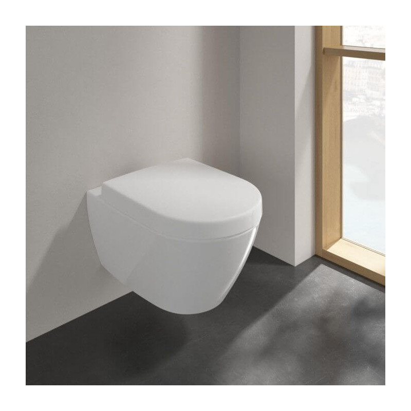 Miska WC Wisząca Bezrantowa 56x37 cm Subway 2.0 Z Pojemnikiem Na Kostki Fresh 5614A101P Villeroy&Boch Miska WC Wisząca Bezrantowa 56x37 cm Subway 2.0 Z Pojemnikiem Na Kostki Fresh 5614A101P Villeroy&Boch