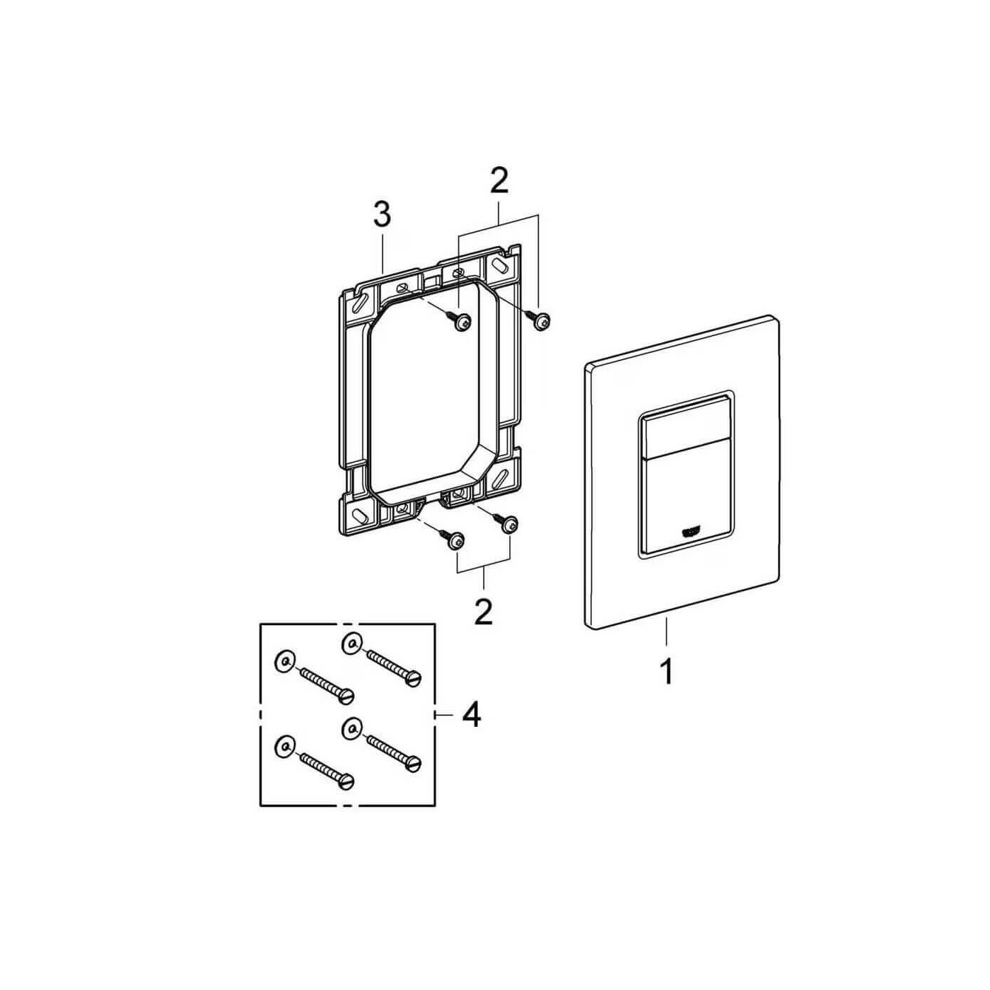 Stelaż Podtynkowy Solido 3w1 + Przycisk Czarny 38811KF0 Grohe Stelaż Podtynkowy Solido 3w1 + Przycisk Czarny 38811KF0 Grohe