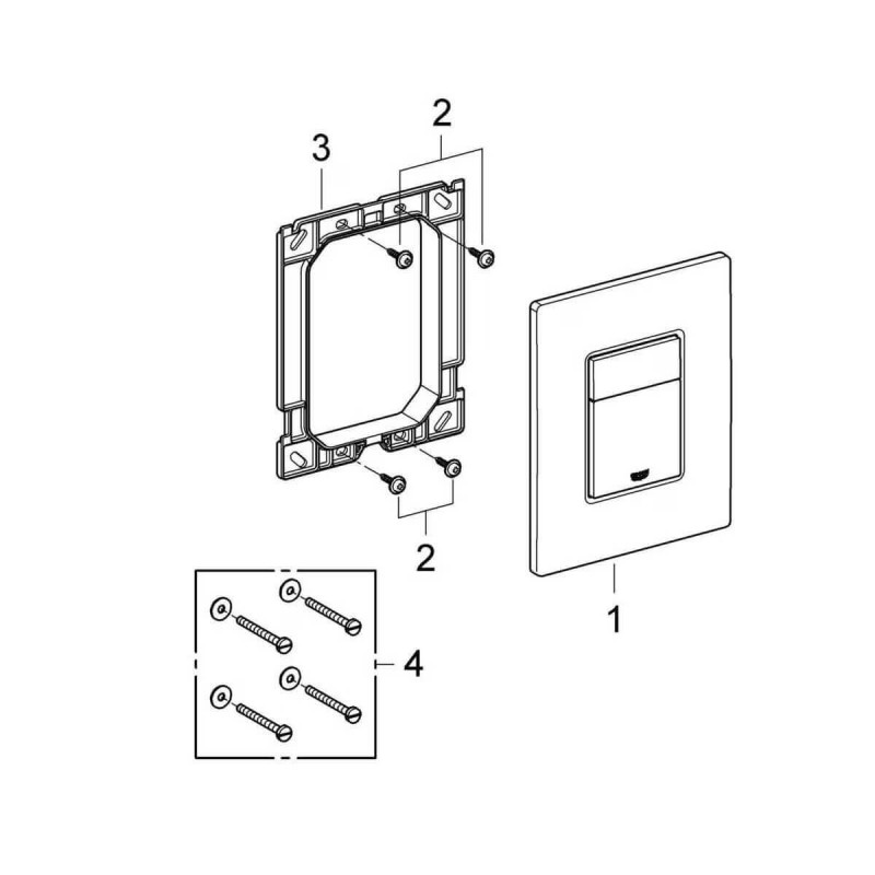 Stelaż Podtynkowy Solido 3w1 + Przycisk Czarny 38811KF0 Grohe Stelaż Podtynkowy Solido 3w1 + Przycisk Czarny 38811KF0 Grohe