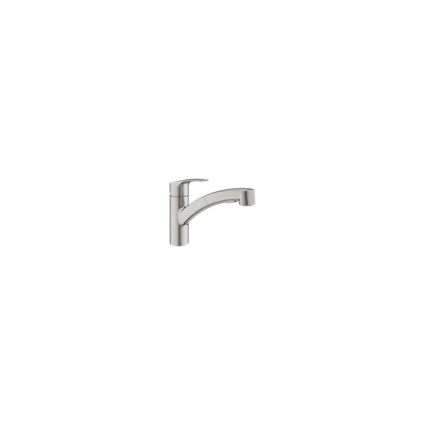 Jednouchwytowa Bateria Zlewozmywakowa Eurosmart Stal Nierdzewna 30305DC1 Grohe Jednouchwytowa Bateria Zlewozmywakowa Eurosmart Stal Nierdzewna 30305DC1 Grohe