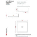 Umywalka Nablatowa Scalino 38x38 SCL0010100 Artceram Umywalka Nablatowa Scalino 38x38 SCL0010100 Artceram