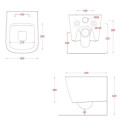 Miska WC A16 Podwieszana Krótka Bianco ASV0050100 Artceram Miska WC A16 Podwieszana Krótka Bianco ASV0050100 Artceram