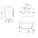 Miska WC Civitas Podwieszana Bianco CIV0010100 Artceram Miska WC Civitas Podwieszana Bianco CIV0010100 Artceram