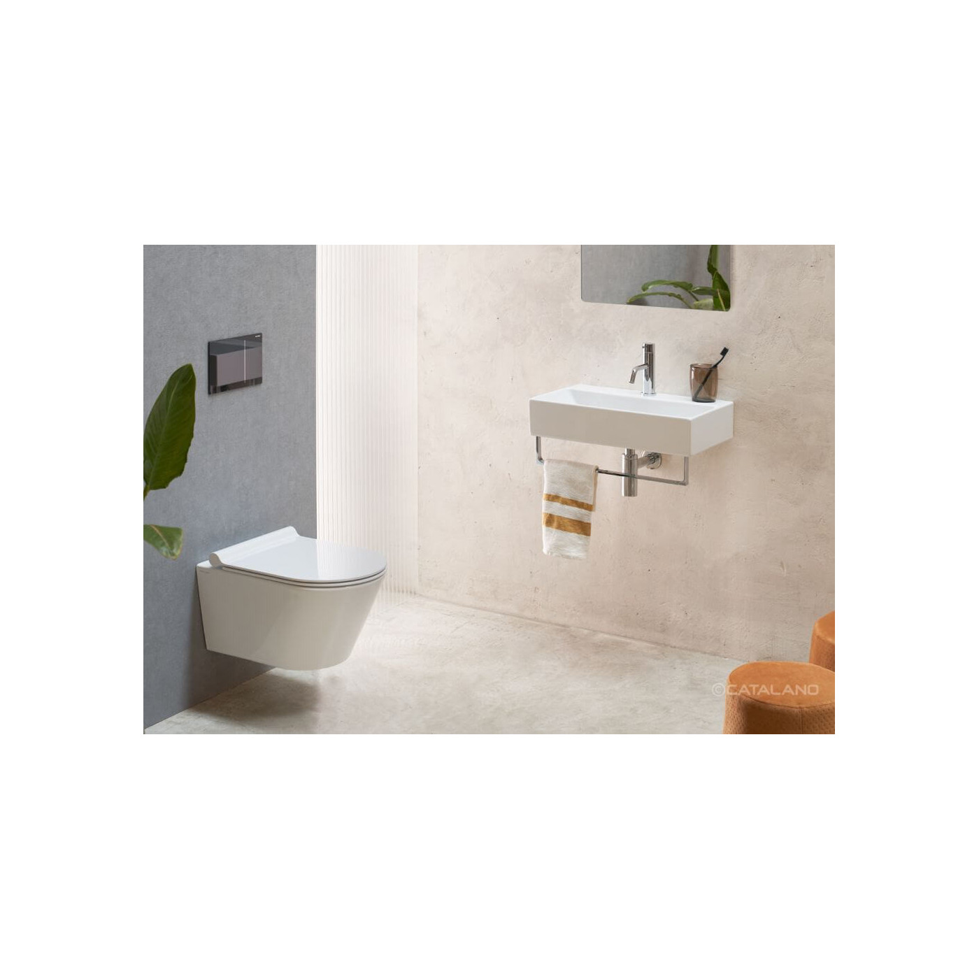 Umywalka Biała Premium Biały Połysk 55x35 0220550001 Catalano Umywalka Biała Premium Biały Połysk 55x35 0220550001 Catalano