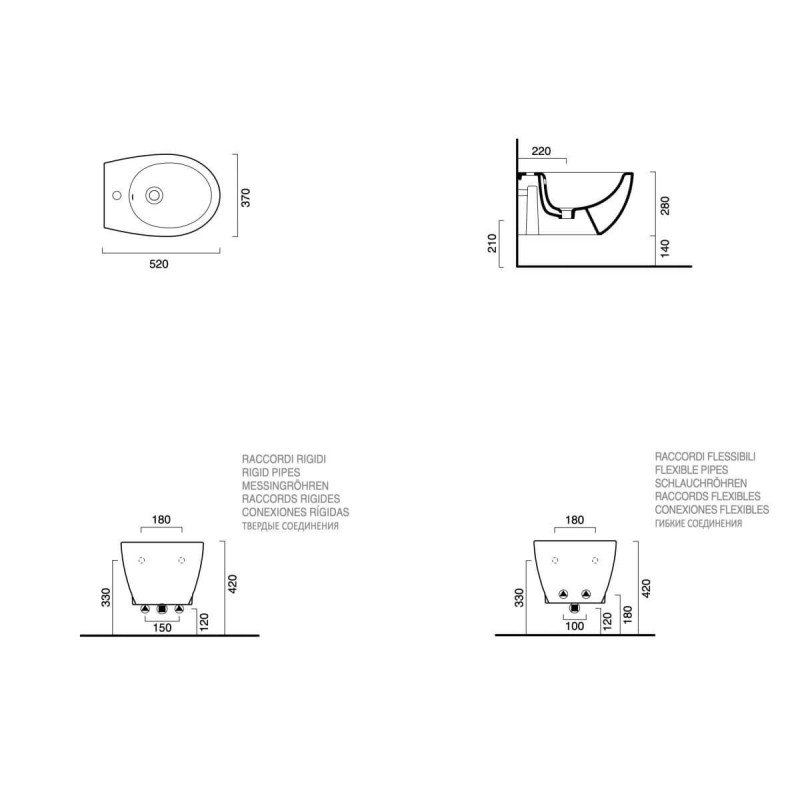 Bidet Podwieszany Italy Biały Połysk 52x37 0718521001 Catalano Bidet Podwieszany Italy Biały Połysk 52x37 0718521001 Catalano