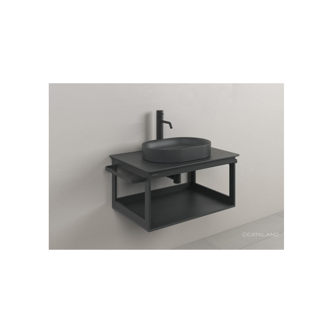 Umywalka Nablatowa Horizon Czarny Mat 50x35 150AHZNS Catalano Umywalka Nablatowa Horizon Czarny Mat 50x35 150AHZNS Catalano