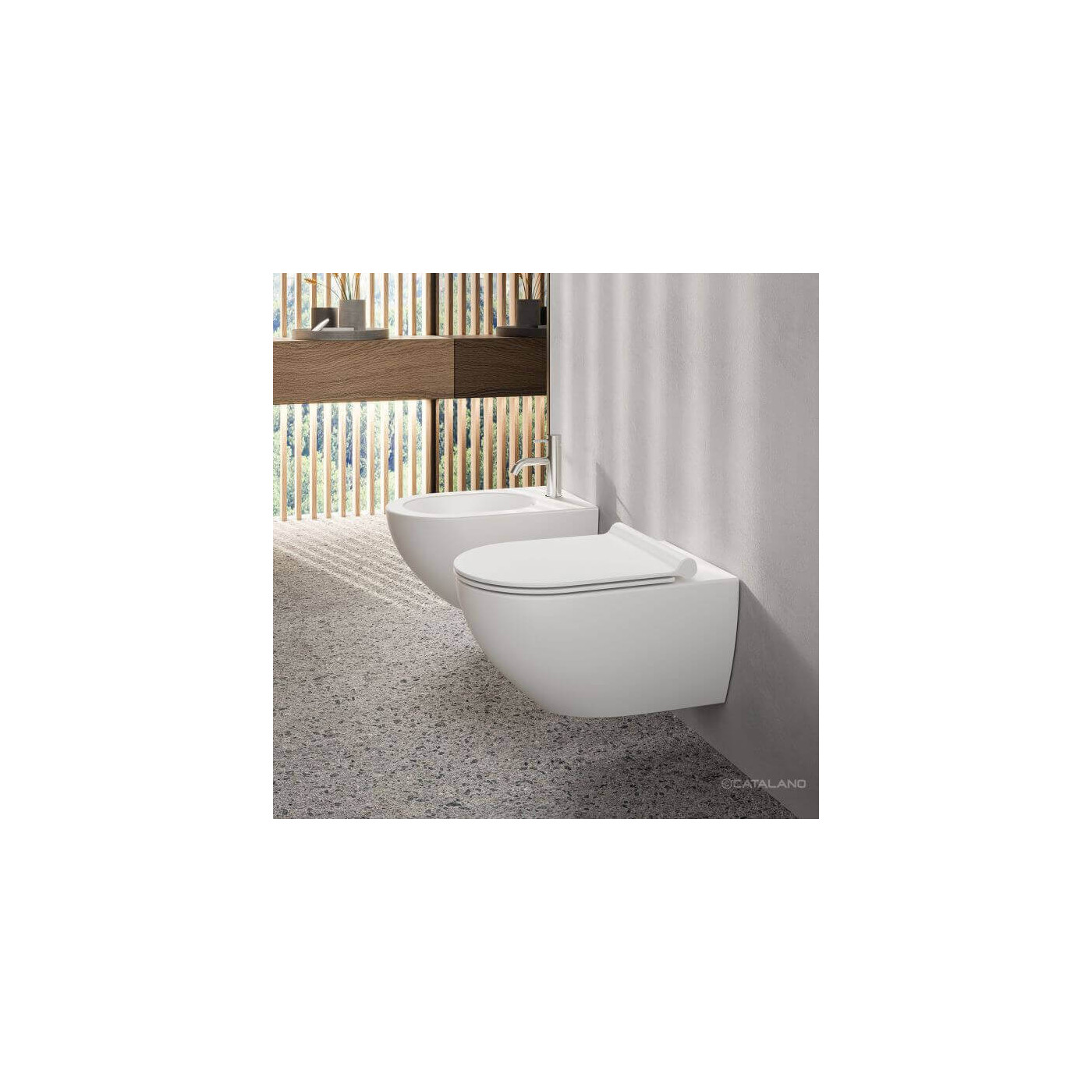 Miska WC Sfera Biały Mat 35x54,5 1VSF54RBM + zestaw montażowy KFST00 Catalano Miska WC Sfera Biały Mat 35x54,5 1VSF54RBM + zestaw montażowy KFST00 Catalano