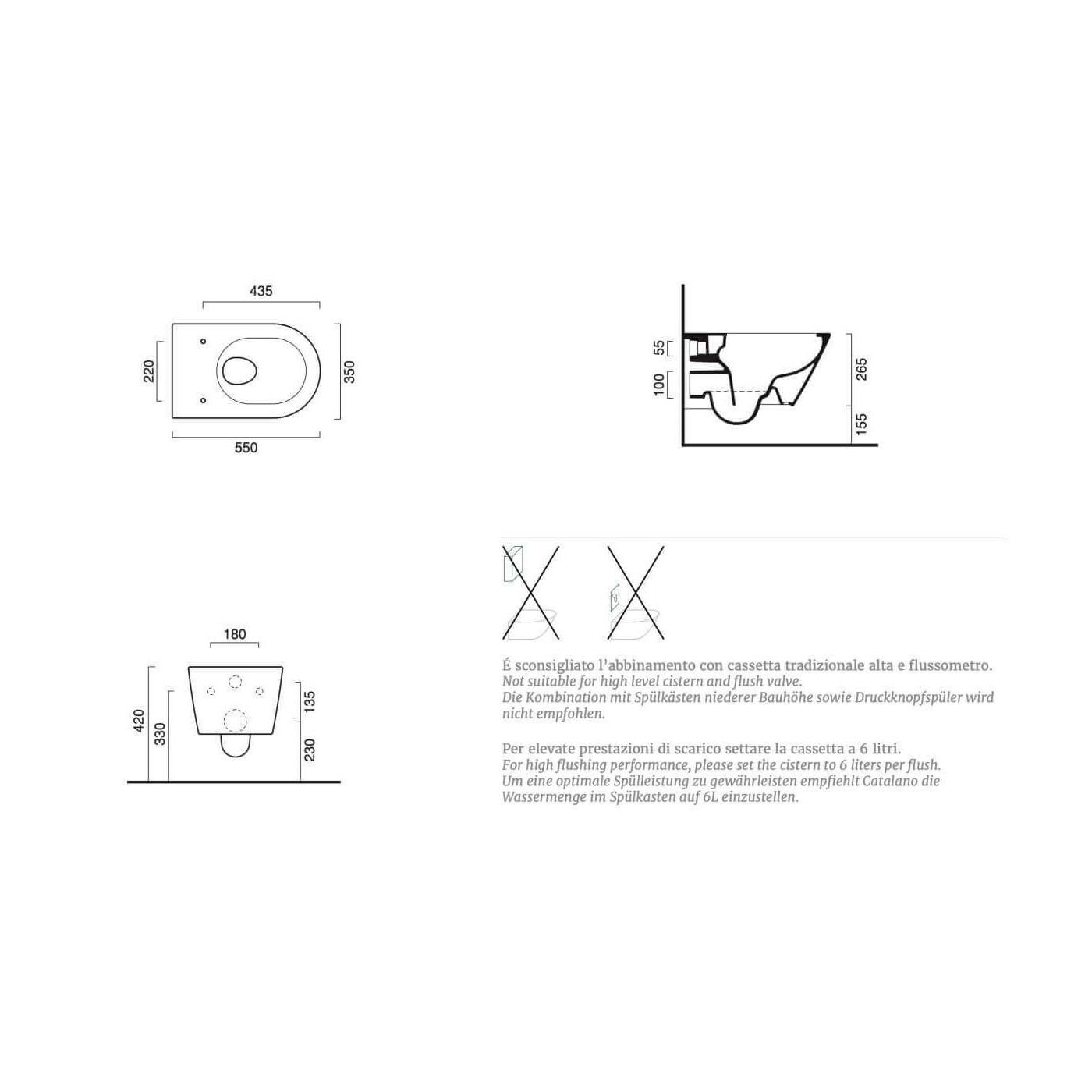 Miska WC Zero Szary Mat 35x55 1VS55NRCS + zestaw montażowy 5SCSTPCS Catalano Miska WC Zero Szary Mat 35x55 1VS55NRCS + zestaw montażowy 5SCSTPCS Catalano