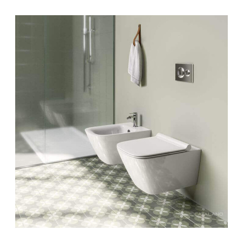 Miska Wisząca WC Green Biały Połysk 50x37 0411500001 + Mocowanie 5KFST00 Catalano Miska Wisząca WC Green Biały Połysk 50x37 0411500001 + Mocowanie 5KFST00 Catalano