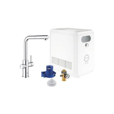 Zestaw Z Wyciąganą Wylewką W Kształcie L GROHE Blue Professional 31326002 Grohe