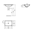 Umywalka Podblatowa Connect Biała 58x41 E506101 Ideal Standard Umywalka Podblatowa Connect Biała 58x41 E506101 Ideal Standard