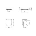 Deska Sedesowa Wolnoopadająca Tesi Czarny Mat 45x37 T3527V3 Ideal Standard Deska Sedesowa Wolnoopadająca Tesi Czarny Mat 45x37 T3527V3 Ideal Standard