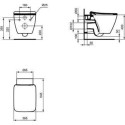 Miska WC Wisząca Aquablade Strada 2 Biały 54,5x36,5 T299701 Ideal Standard Miska WC Wisząca Aquablade Strada 2 Biały 54,5x36,5 T299701 Ideal Standard