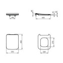 Deska Sedesowa Wolnoopadająca Strada 2 Biały 45x37 T360101 Ideal Standard Deska Sedesowa Wolnoopadająca Strada 2 Biały 45x37 T360101 Ideal Standard