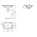 Umywalka Podblatowa Connect Biały 62x41 E505001 Ideal Standard Umywalka Podblatowa Connect Biały 62x41 E505001 Ideal Standard