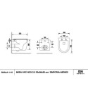 Miska WC Wisząca NOX 2.0 SuperFlush 53x36 Z Deską Wolnopadającą Slim ABD02 Emporia Miska WC Wisząca NOX 2.0 SuperFlush 53x36 Z Deską Wolnopadającą Slim ABD02 Emporia