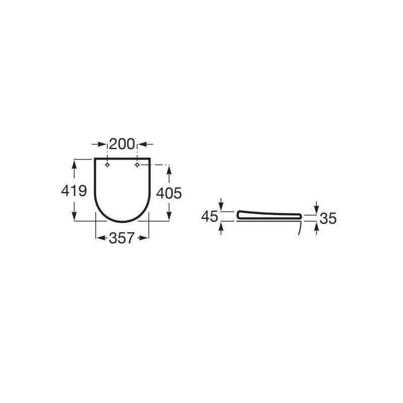 Deska WC Gap Compacto A801D22001 Roca Deska WC Gap Compacto A801D22001 Roca