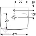 Umywalka Selenova Square 44X55 cm 500.290.01.7 Geberit Umywalka Selenova Square 44X55 cm 500.290.01.7 Geberit