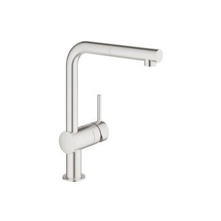 Jednouchwytowa Bateria Zlewozmywakowa Minta Stal Nierdzewna 32168DC0 Grohe