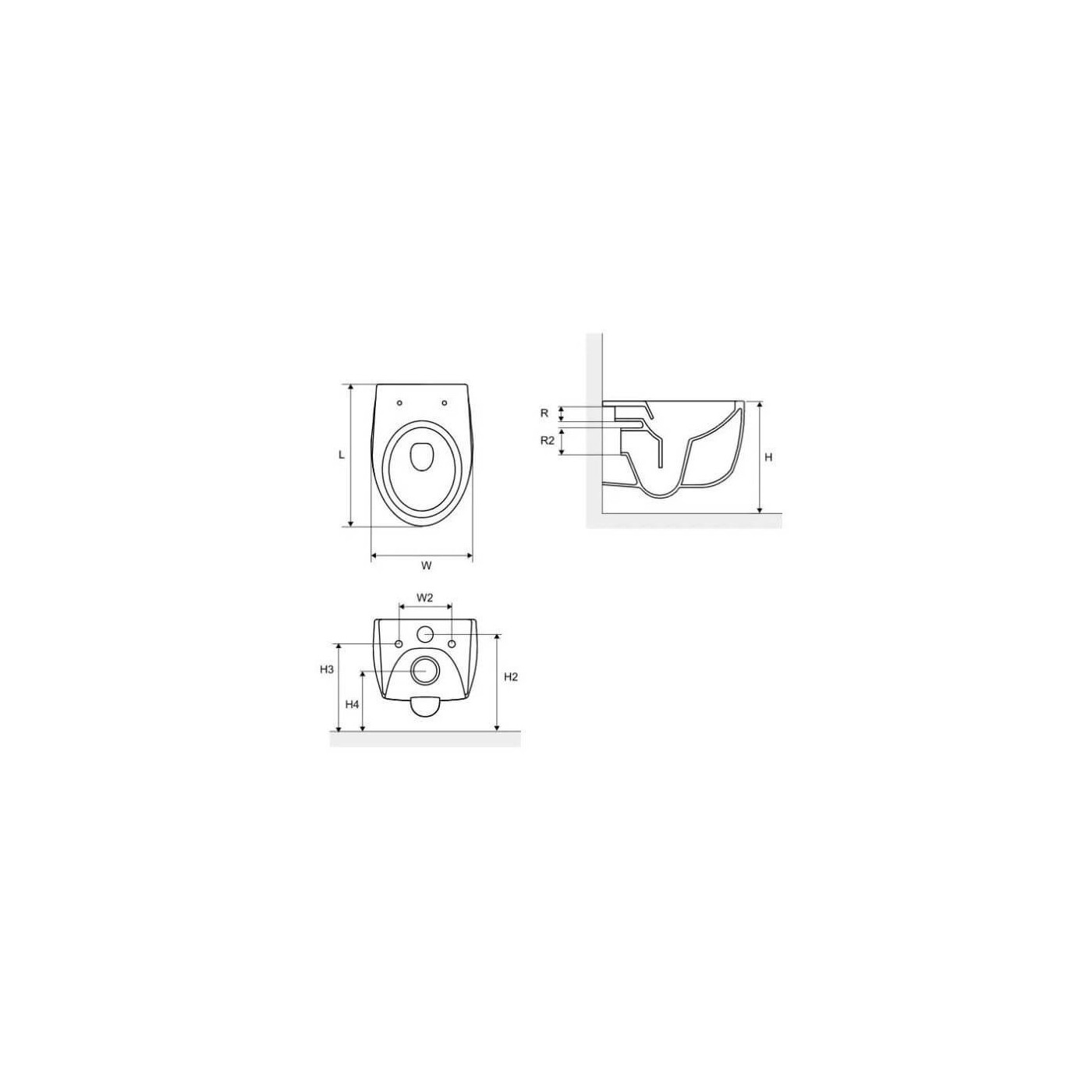 Miska Wisząca Bull Rimless 53X36 CESD.WCSBLR Excellent Miska Wisząca Bull Rimless 53X36 CESD.WCSBLR Excellent