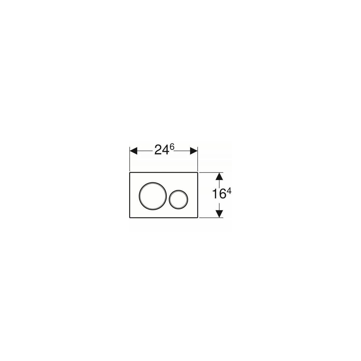 Przycisk Sigma20 Czarny Mat 115.882.14.1 Geberit Przycisk Sigma20 Czarny Mat 115.882.14.1 Geberit