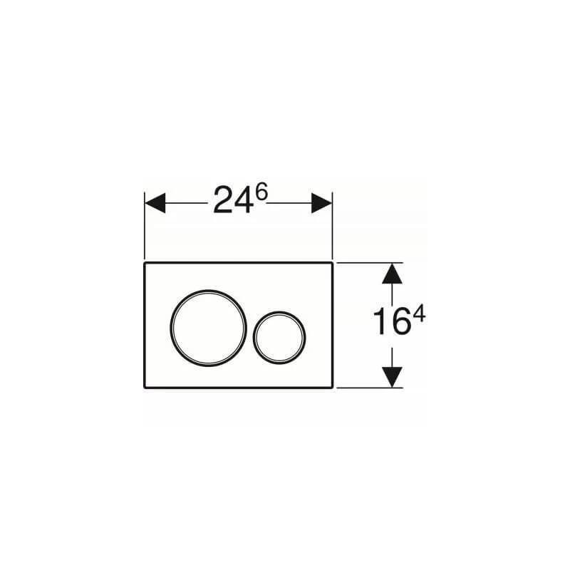 Przycisk Sigma20 Czarny Mat 115.882.14.1 Geberit Przycisk Sigma20 Czarny Mat 115.882.14.1 Geberit
